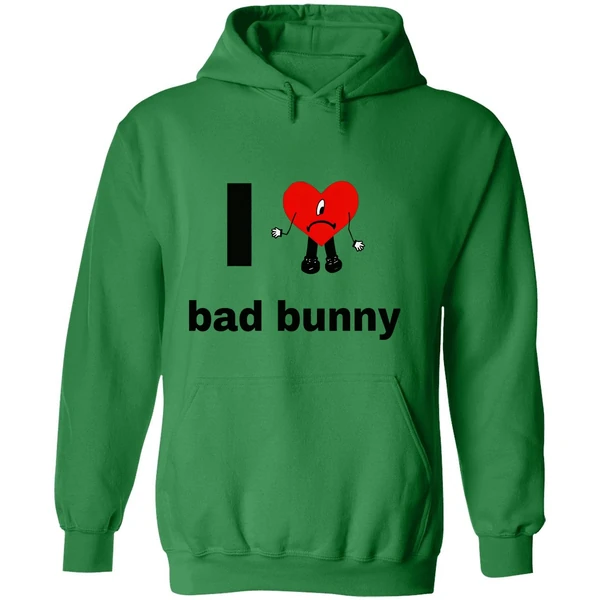 I Love Bad Bunny Hoodie - Image 2