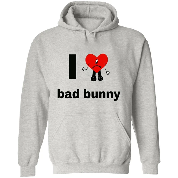 I Love Bad Bunny Hoodie - Image 9