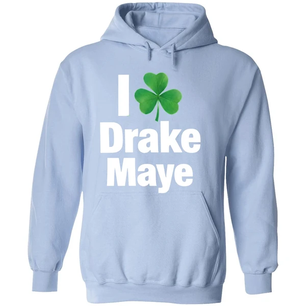 I Love Drake Maye Boston Celtics St Patricks Day Hoodie - Image 4