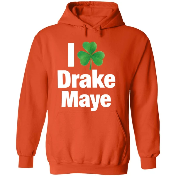I Love Drake Maye Boston Celtics St Patricks Day Hoodie - Image 6