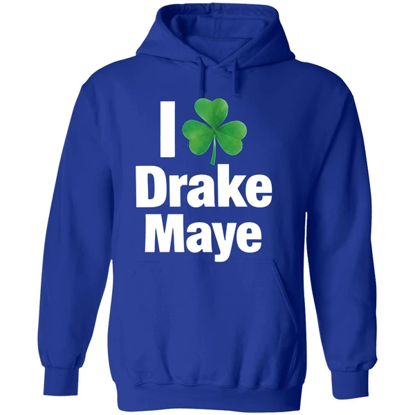 I Love Drake Maye Boston Celtics St Patricks Day Hoodie - Image 7