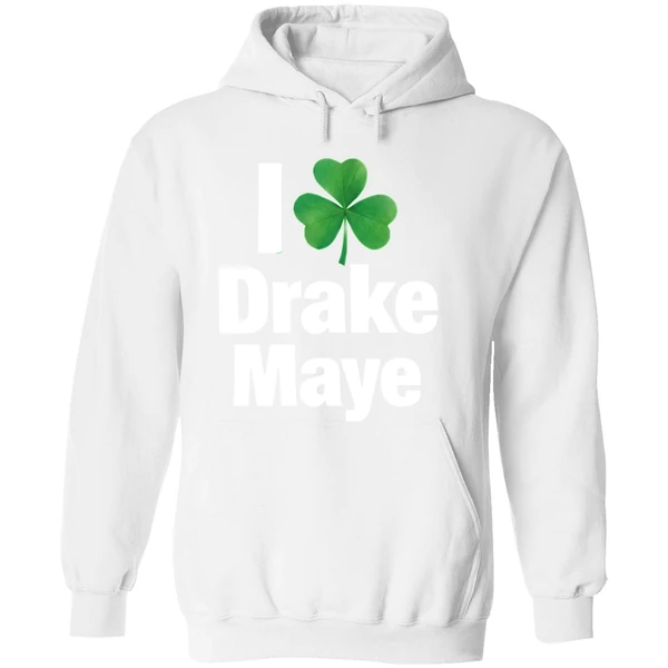 I Love Drake Maye Boston Celtics St Patricks Day Hoodie - Image 8