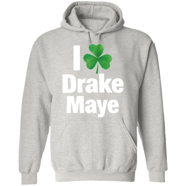 I Love Drake Maye Boston Celtics St Patricks Day Hoodie - Image 9