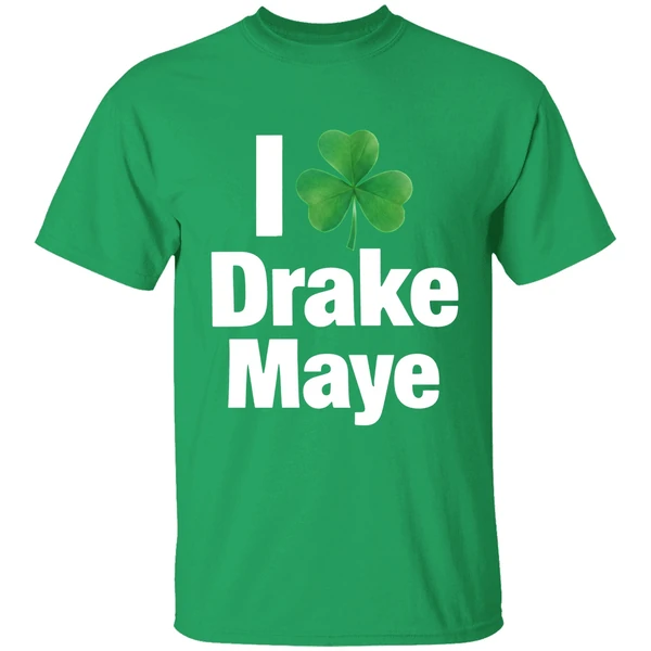 I Love Drake Maye Boston Celtics St Patricks Day Shirt - Image 2