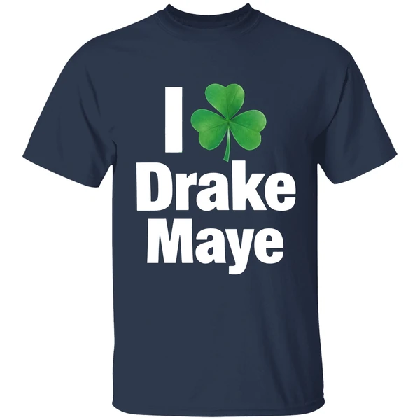 i love drake maye boston celtics st patricks day shirt navy