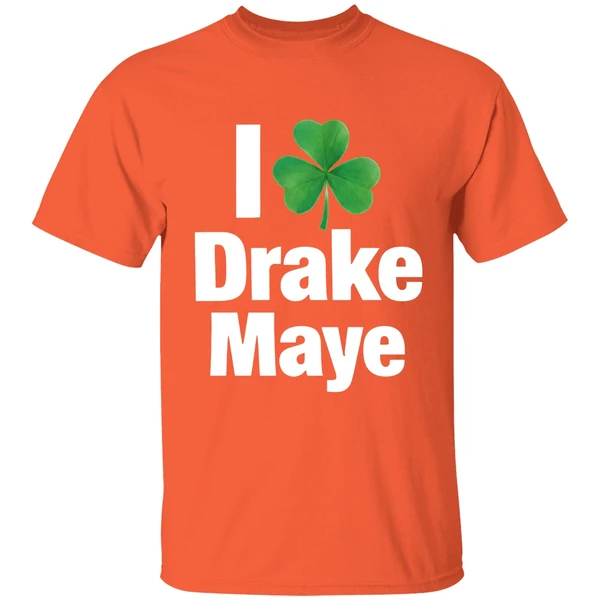 i love drake maye boston celtics st patricks day shirt orange