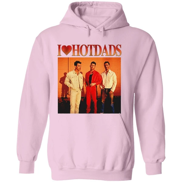 I Love Hot Dads Jonas Brothers Photo Hoodie - Image 5