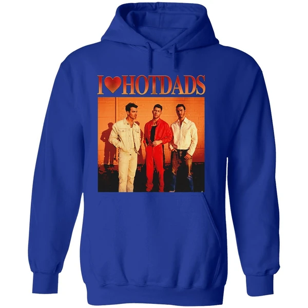I Love Hot Dads Jonas Brothers Photo Hoodie - Image 7