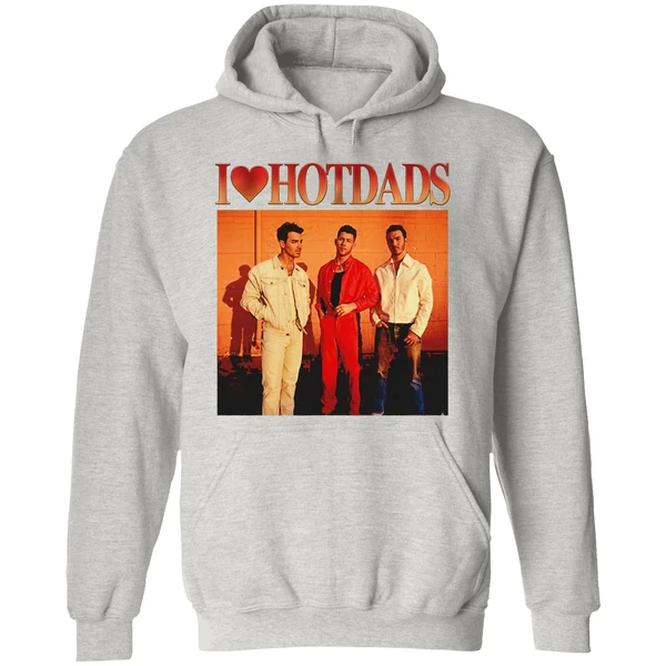 I Love Hot Dads Jonas Brothers Photo Hoodie - Image 9