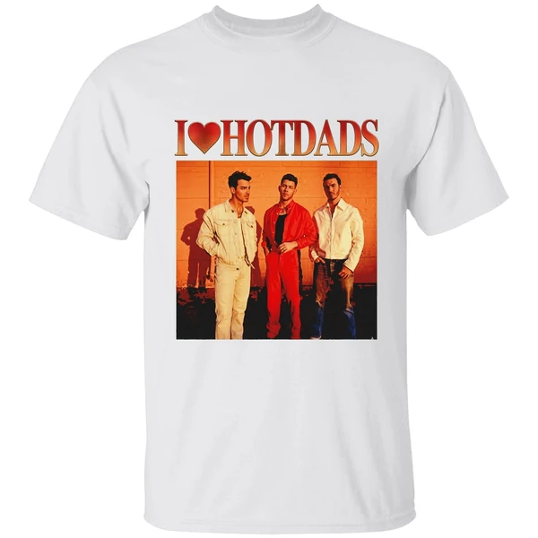 I Love Hot Dads Jonas Brothers Photo Shirt