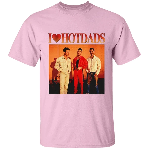 I Love Hot Dads Jonas Brothers Photo Shirt - Image 2