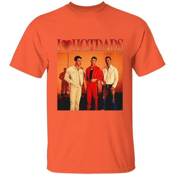 I Love Hot Dads Jonas Brothers Photo Shirt - Image 3
