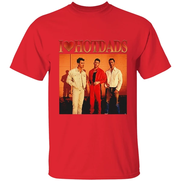 I Love Hot Dads Jonas Brothers Photo Shirt - Image 4