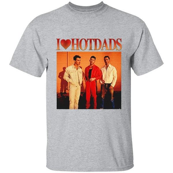 i love hot dads jonas brothers photo shirt sportgrey