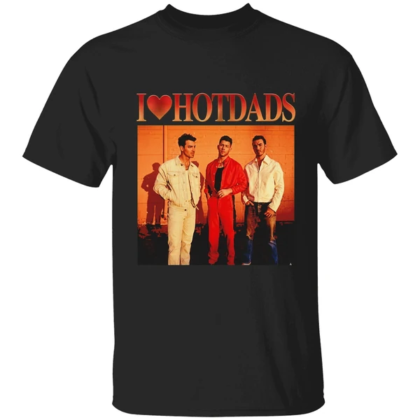 I Love Hot Dads Jonas Brothers Photo Shirt - Image 7