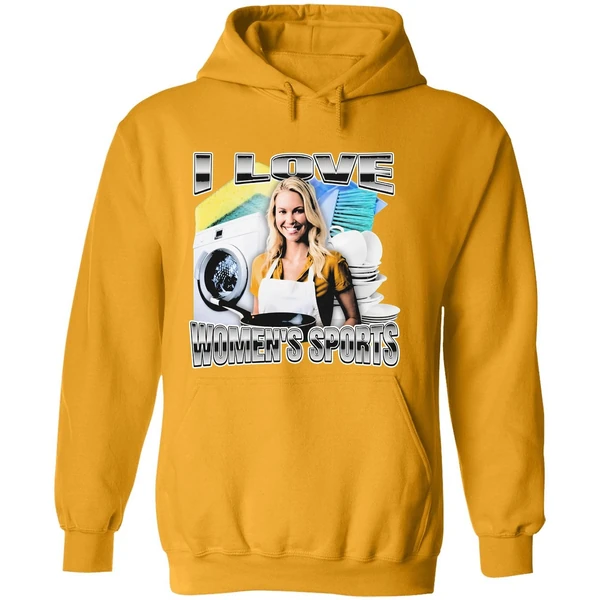 I Love Womens Sports Hoodie