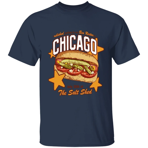 i relished getting to see ben rector live in chicago july 25th at the salt shed 2025 shirt navy