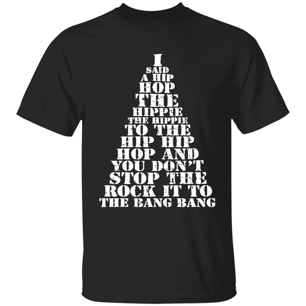 I Said A Hip Hop The Hippie The Hippie To The Hip Hip Hop Christmas Tree Shirt