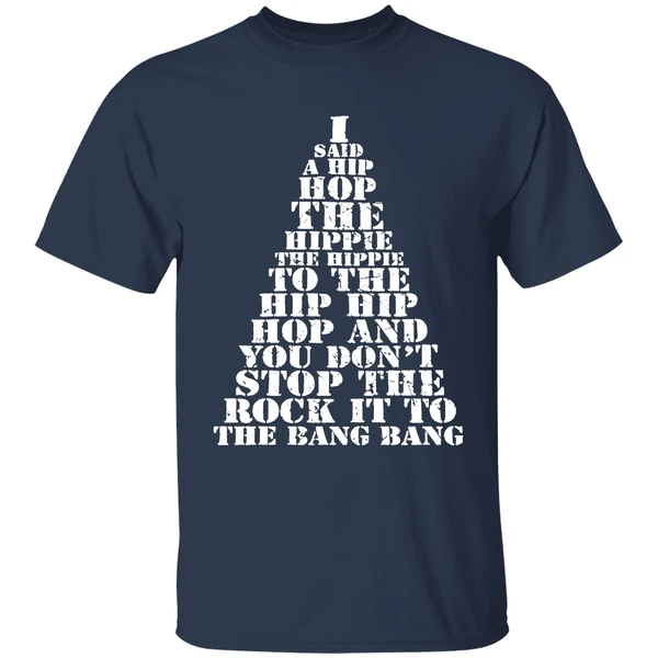 I Said A Hip Hop The Hippie The Hippie To The Hip Hip Hop Christmas Tree Shirt - Image 5