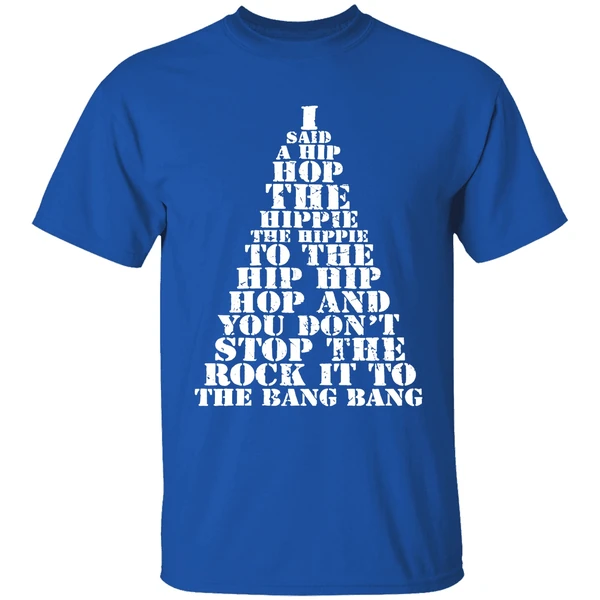 I Said A Hip Hop The Hippie The Hippie To The Hip Hip Hop Christmas Tree Shirt - Image 8
