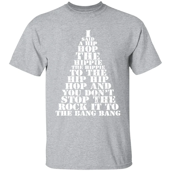 I Said A Hip Hop The Hippie The Hippie To The Hip Hip Hop Christmas Tree Shirt - Image 9