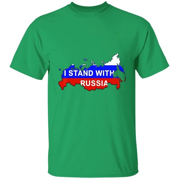 I Stand With Russia Support Russia Russian Flag Peace Ukraine Shirt