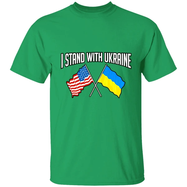 I Stand With Ukraine America Flag Shirt