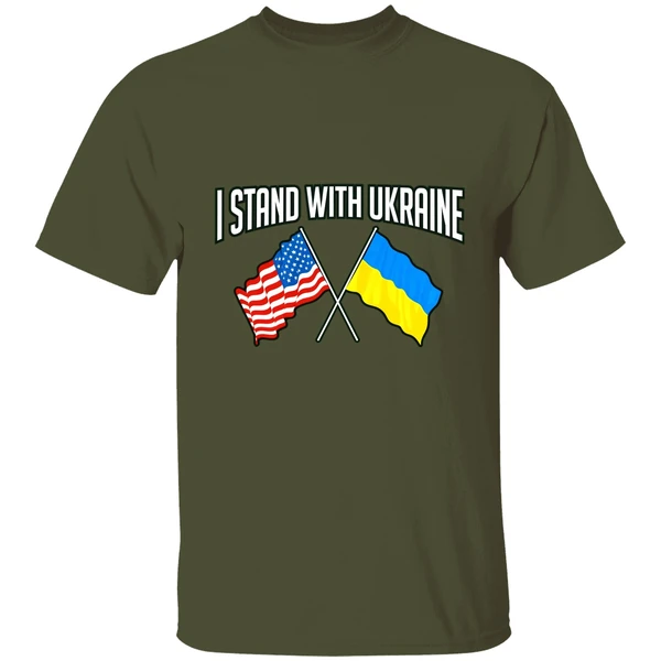 I Stand With Ukraine America Flag Shirt - Image 3
