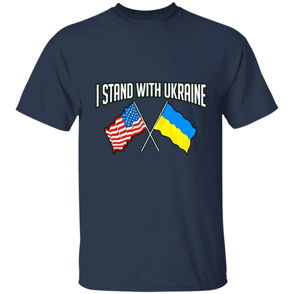 I Stand With Ukraine America Flag Shirt - Image 4