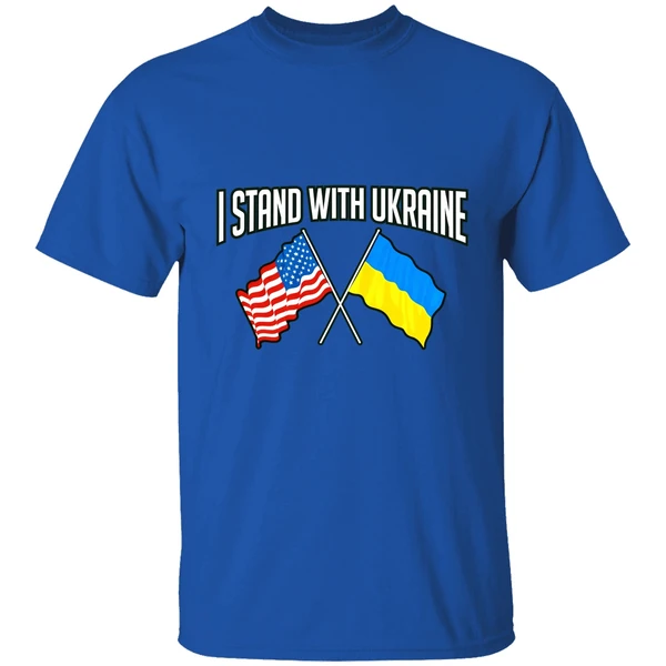 I Stand With Ukraine America Flag Shirt - Image 7