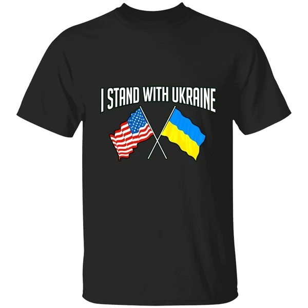 I Stand With Ukraine America Flag Shirt - Image 9