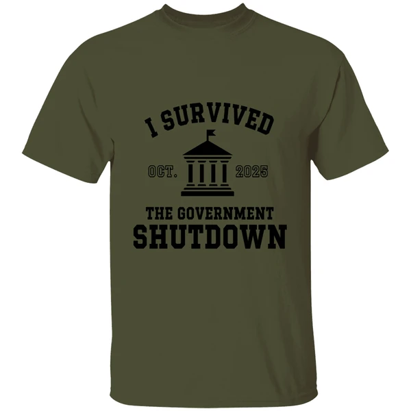 I Survived Government Shutdown 2025 October 2025 Shirt - Image 3