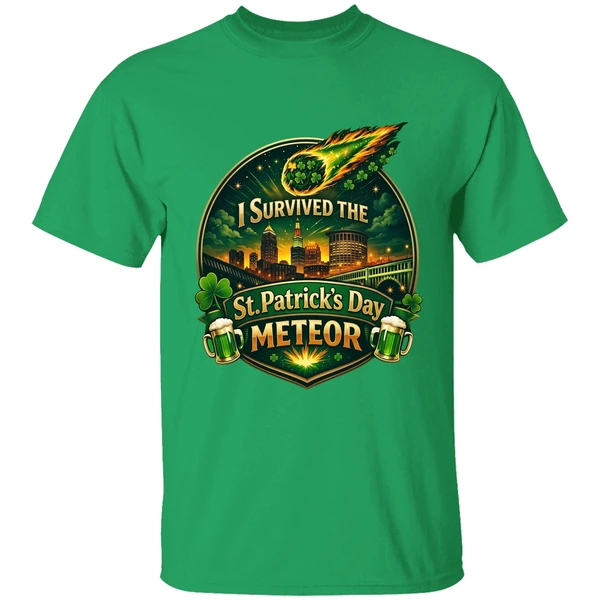 I Survived The St Patricks Day Meteor 2026 Shirt - Image 2