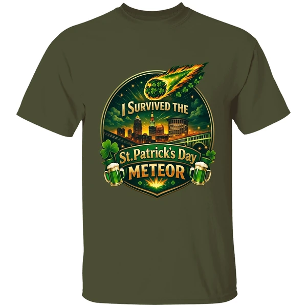 I Survived The St Patricks Day Meteor 2026 Shirt - Image 4