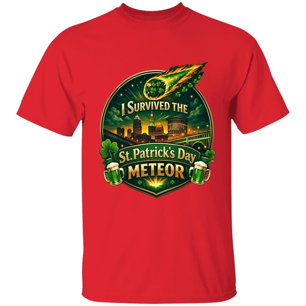 I Survived The St Patricks Day Meteor 2026 Shirt - Image 7