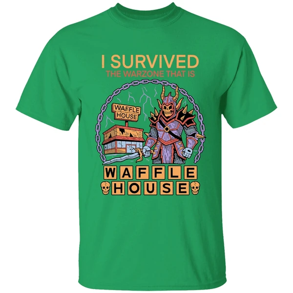 I Survived The Warzone That Is Waffle House Shirt - Image 2