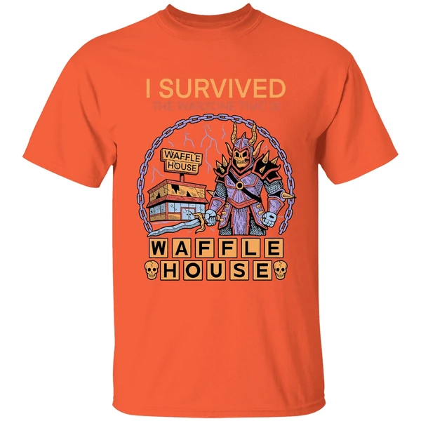 I Survived The Warzone That Is Waffle House Shirt - Image 6