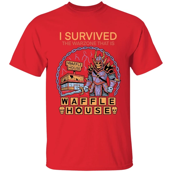 I Survived The Warzone That Is Waffle House Shirt - Image 7