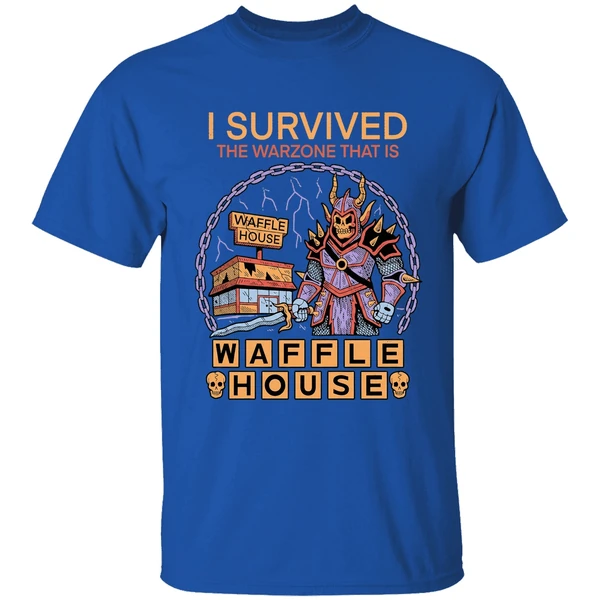 I Survived The Warzone That Is Waffle House Shirt - Image 8