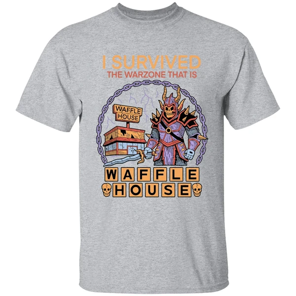 I Survived The Warzone That Is Waffle House Shirt - Image 9