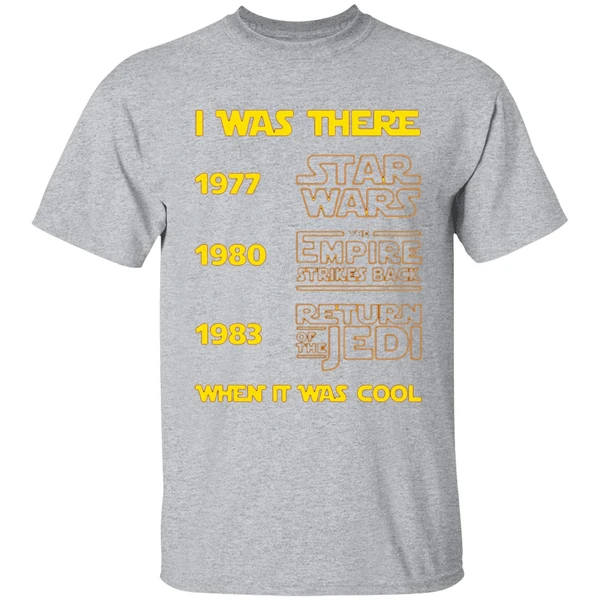 I Was There 1977 1980 1983 When It Was Cool Star Wars Shirt - Image 9
