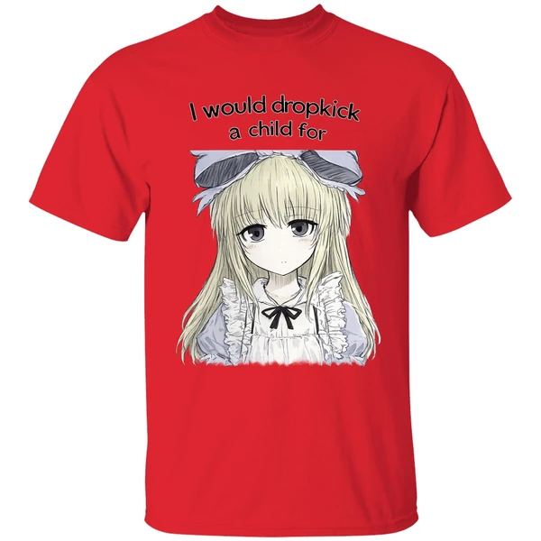 i would drop a child for alice black souls shirt red