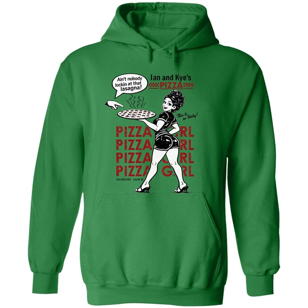Ian And Kyes Pizza Girl Hoodie - Image 2