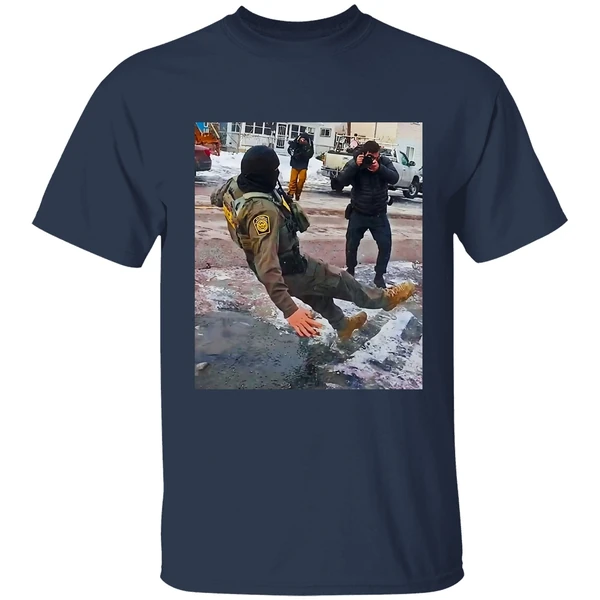 ice agents epic ice slip photo shirt navy