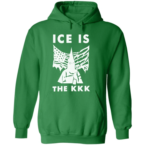 Ice Is The Kkk Flag Usa 2026 Hoodie - Image 2
