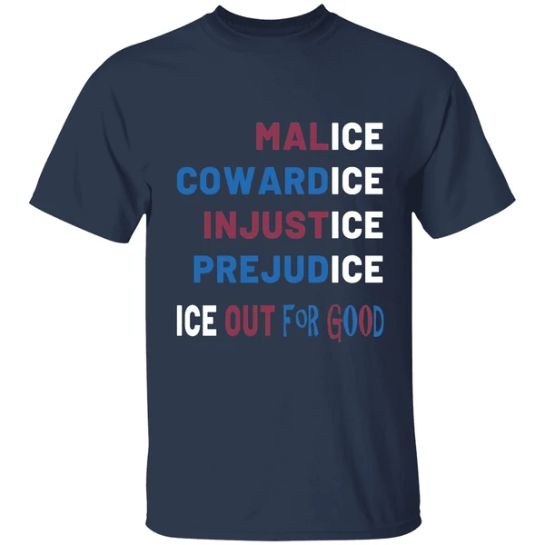 ice out for good anti ice protest shirt navy