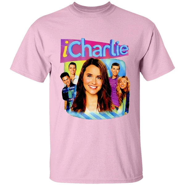 icharlie the human graphic shirt lightpink