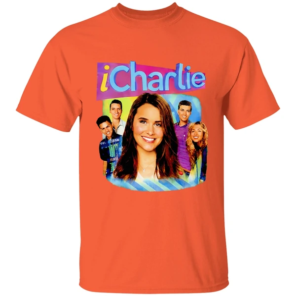 icharlie the human graphic shirt orange