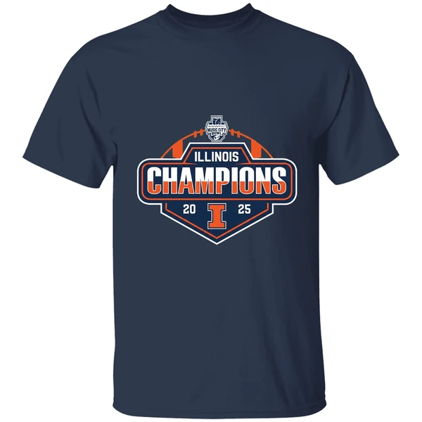 illinois fighting illini music city bowl champions 2025 shirt navy