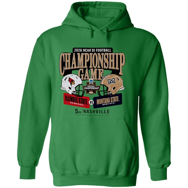 Illinois State Redbirds And Montana State Bobcats 2026 Ncaa Division I Football Championship Game H2h Hoodie - Image 2